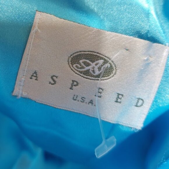 Bright Turquoise Blue Party Dress Fits Size Small - Picture 8 of 8